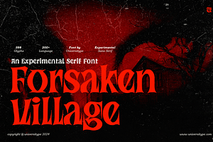 UT Forsaken Village - A Scary Font