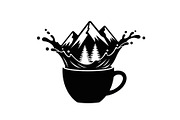 Mountain Coffee Cup Design Bundle, an Illustration by yasushie (Thumbnail 16 of 31)