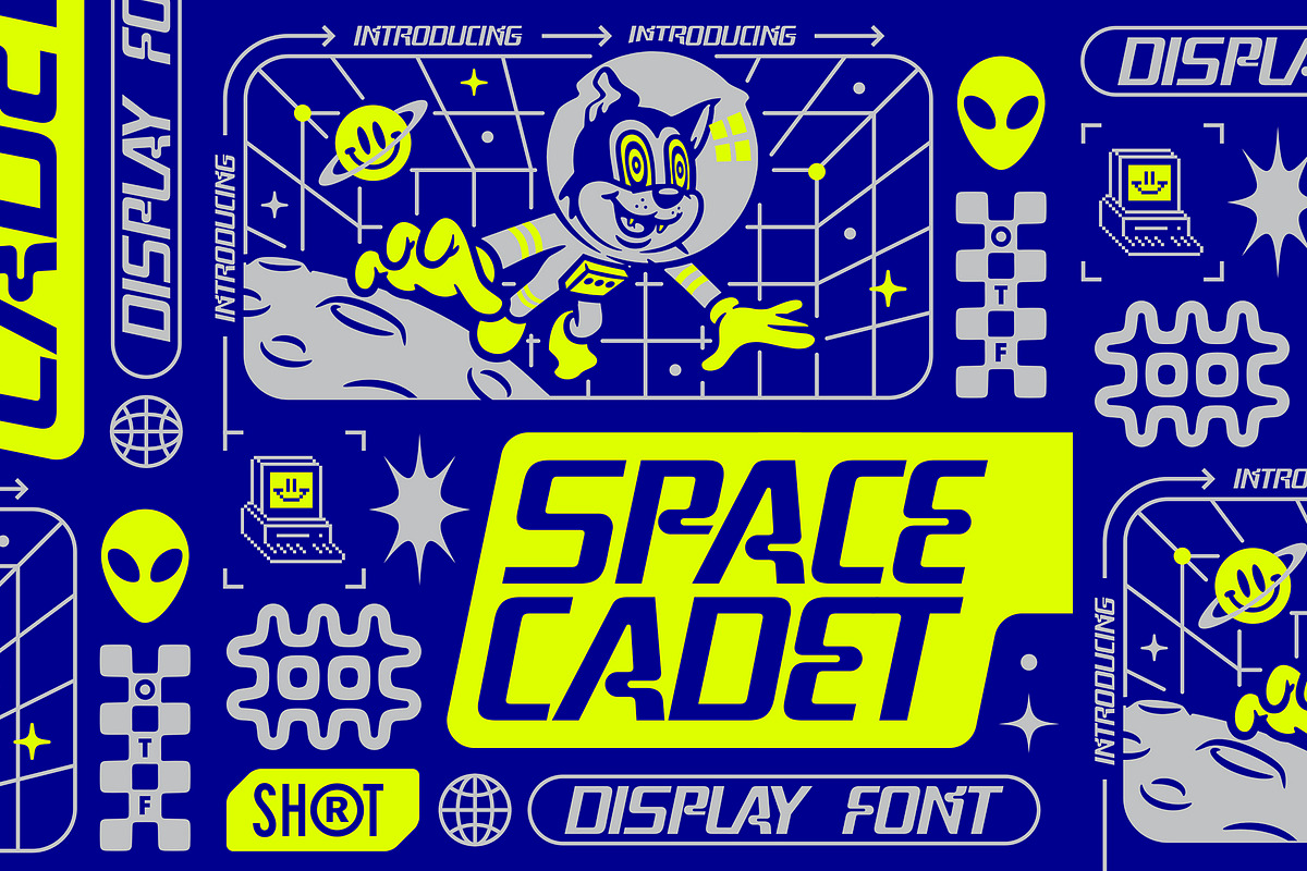 Space Cadet Font, a Font by MightySHORT (Photo 1 of 2)