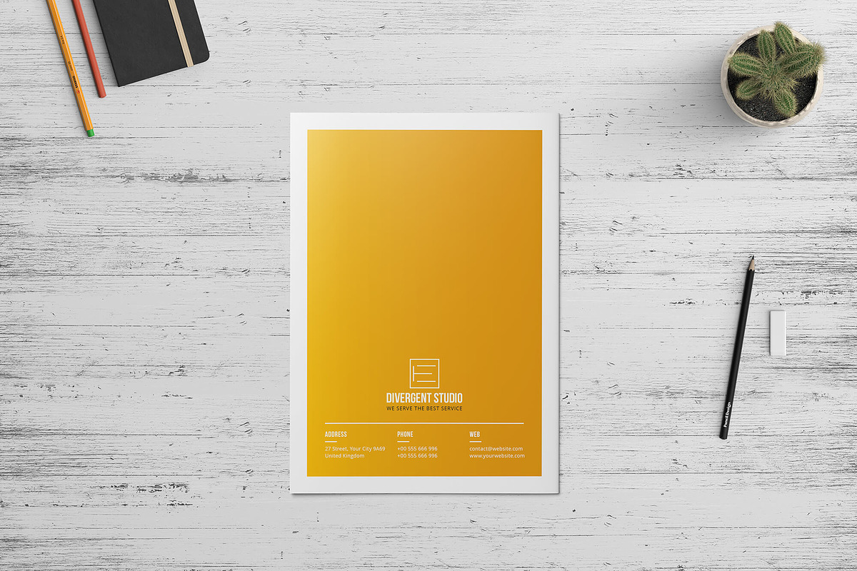 Company Profile Brochure Template, a Brochure Template by Divergent Studio (Photo 9 of 9)
