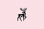 Minimalist Deer Emblem Reindeer, an Animal Illustration by Vectorium Studio (Thumbnail 1 of 4)