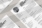Minimalist Business Resume Template, a Resume Template by Moscovita Studio (Thumbnail 1 of 8)