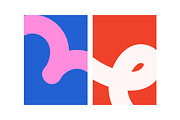 Abstract posters, doodle cards set, a Decorative Illustration by Good Studio (Thumbnail 6 of 12)
