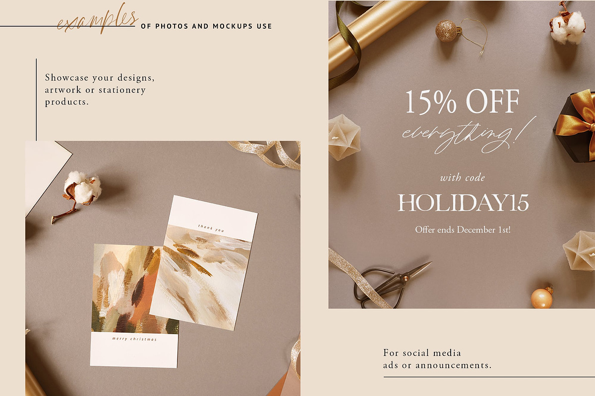Festive Elegance Photos & Mockups, a Print Template by eclosque (Photo 6 of 8)
