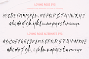 Loving Rose SVG Watercolor Font, a Script Font by SilverStag Type Foundry (Thumbnail 10 of 12)