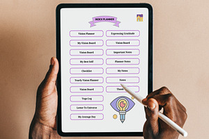 Digital Vision Board Planner Ipad