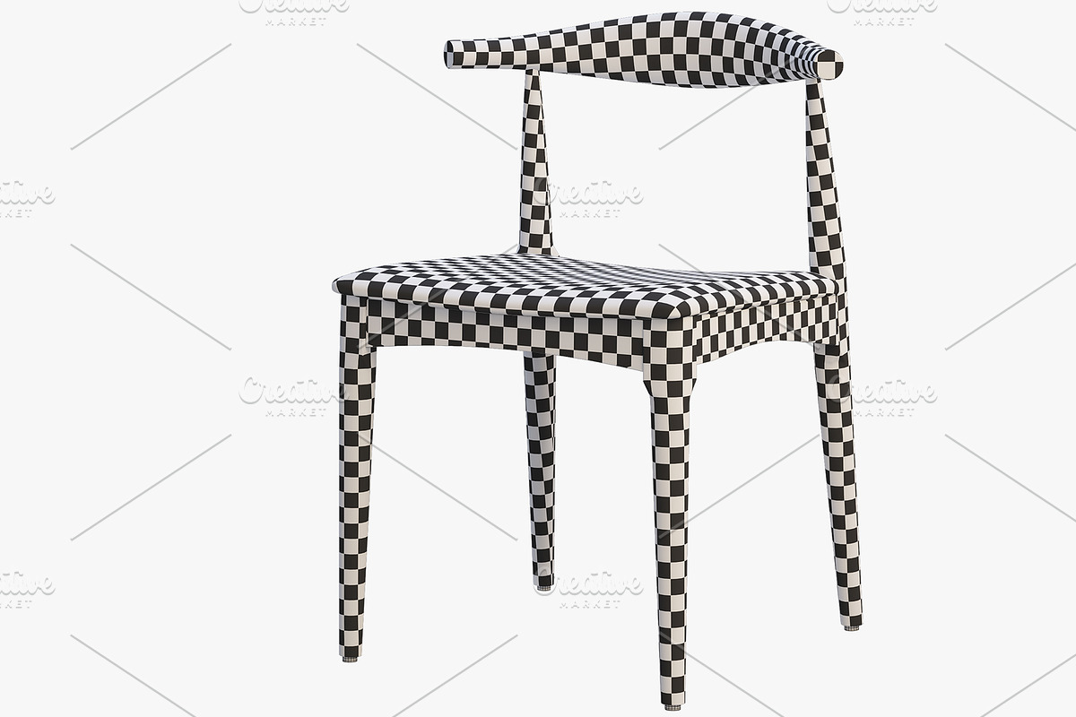 CH20 Elbow Chair 3d model, a Furniture 3D Model by 3dmitruk (Photo 8 of 9)