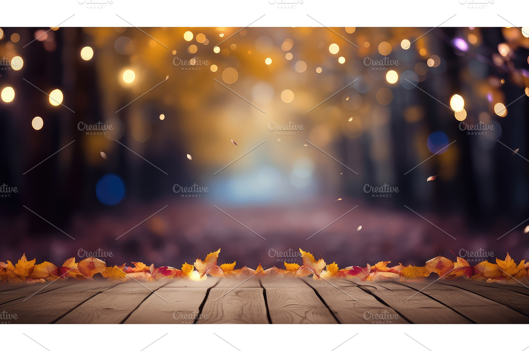 abstract forest bokeh decoration, a Nature Photo by pikepicture