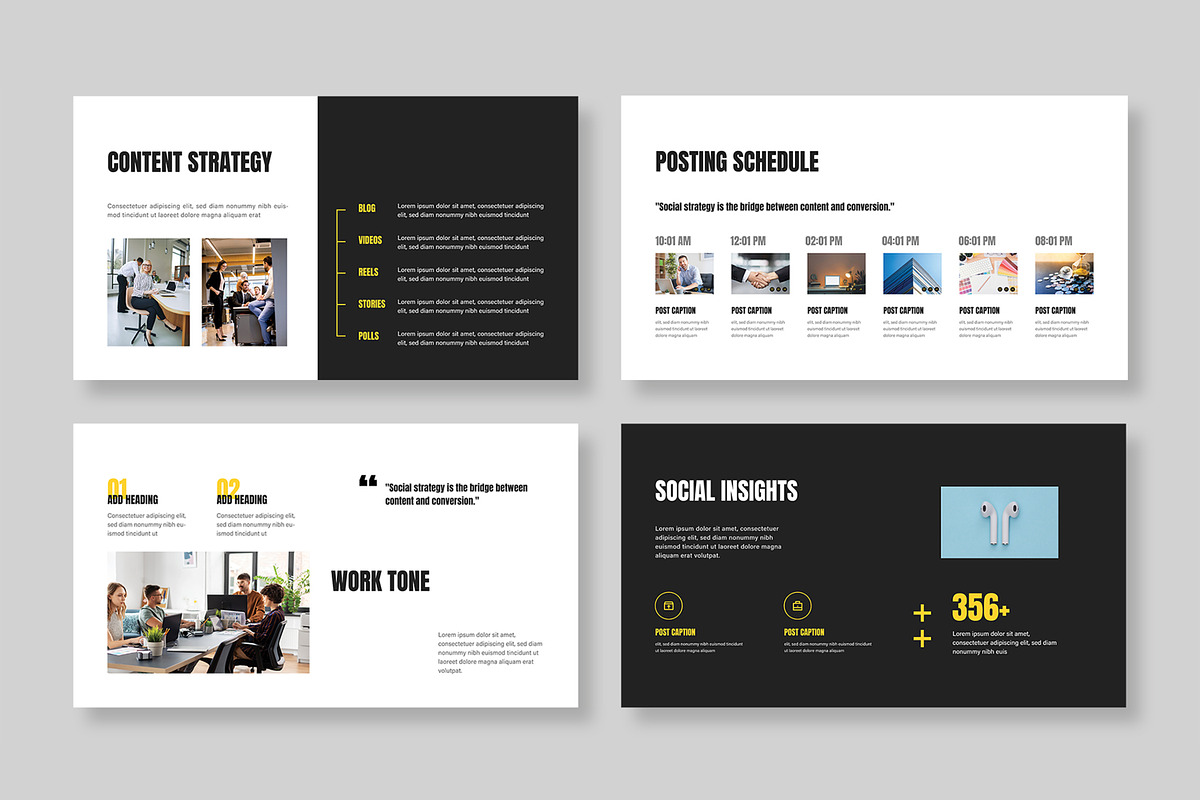 Social Media Strategy Presentation, a Presentation Template by MightyDesign (Photo 4 of 9)
