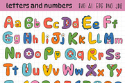 Floral letters and numbers cartoon, an Illustration by NataKa (Thumbnail 3 of 7)