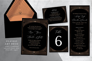 Modern Romance Invitation Suite