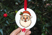 Cute Cartoon Santa Claus Face PNG, an Illustration by DreamArtGraphic (Thumbnail 4 of 5)