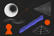 90 Vector Texture Shapes, a Background Graphic by softulka (Thumbnail 6 of 16)