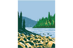 Pembina River Provincial Park WPA, an Illustration by patrimonio