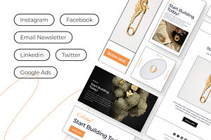 Jewelry Figma Social Media Templates