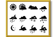 Weather vector Icons - sun, moon, an Object Graphic by RODINA (Thumbnail 2 of 3)