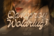 NCL Qanproy Woldriug, a Script Font by Enxyclo Studio (Thumbnail 1 of 19)