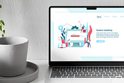 System updating concept banner, a Technology Illustration by Good Studio (Thumbnail 3 of 3)