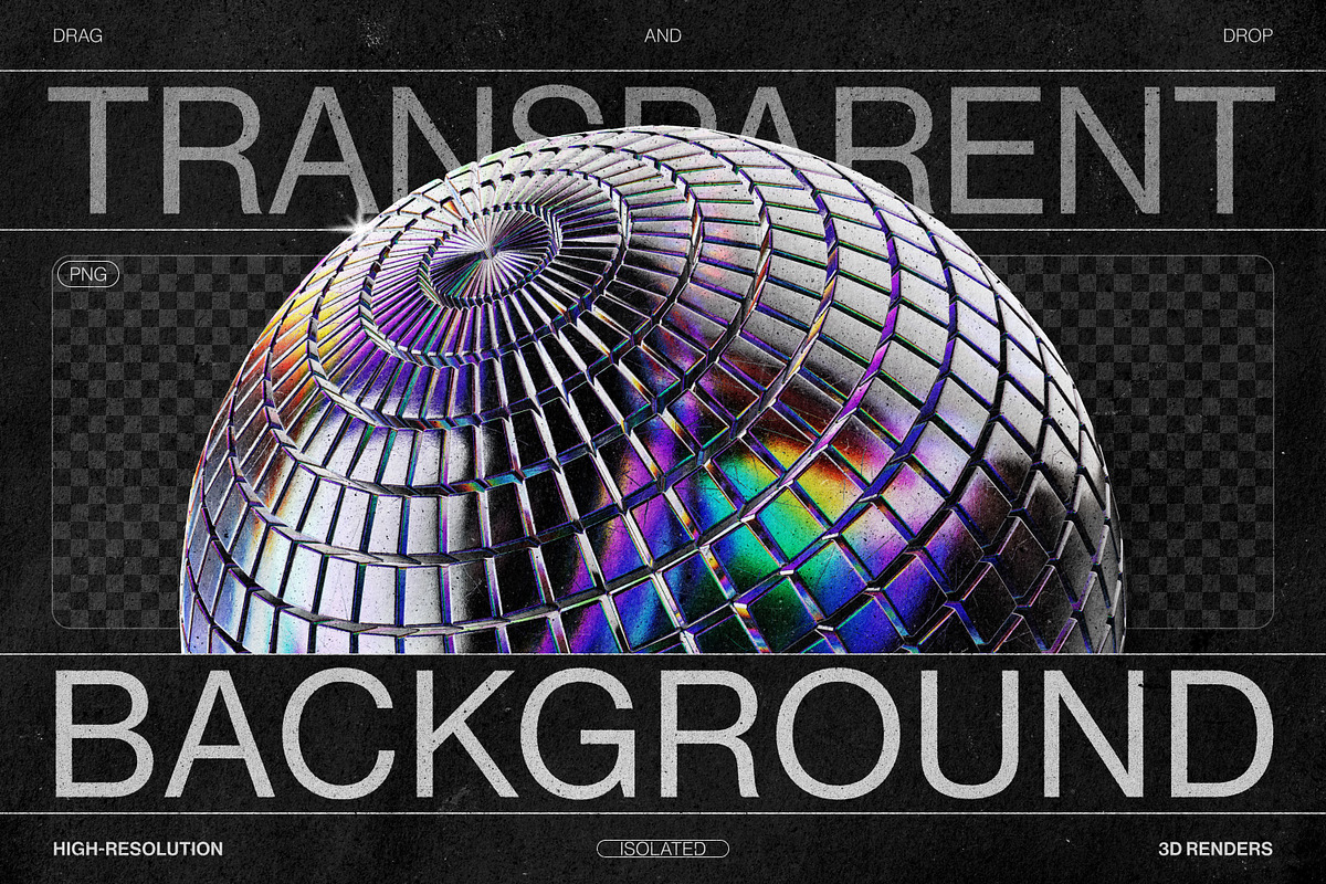 Chromatic Glass 3D Shapes Pack, an Object Graphic by Samolevsky (Photo 8 of 30)