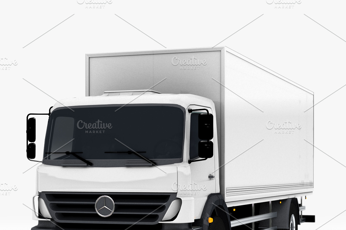 Commercial Truck Mercedes, a Cars & Vehicle 3D Model by Mechanik (Photo 2 of 17)
