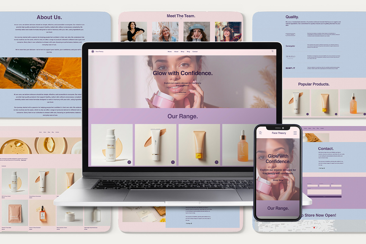 Wix Skincare & Wellness Website, a Wix Template by Sky Dore Design (Photo 8 of 11)