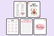 Digital Life Planner For Canva, a Stationery Template by Shumaya (Thumbnail 5 of 6)