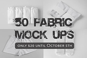 BUNDLE Mock Ups fabric textile, an Advertising Mockup by AnastasiyaOleynik (Thumbnail 1 of 11)
