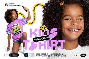 African Kids Girl T-Shirt Mockups, a Shirt Mockup by Hi, Mock-Up!