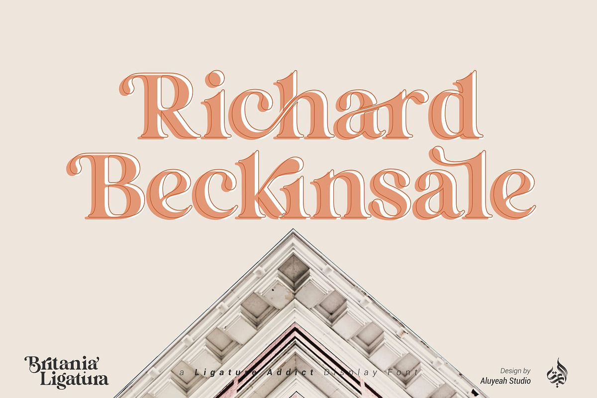 Britania Ligatura, a Font by Aluyeah Studio (Photo 3 of 16)