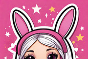 Kawaii Girl Stickers & Illustrations, an Illustration by ETARA by Mea Hau (Thumbnail 4 of 16)