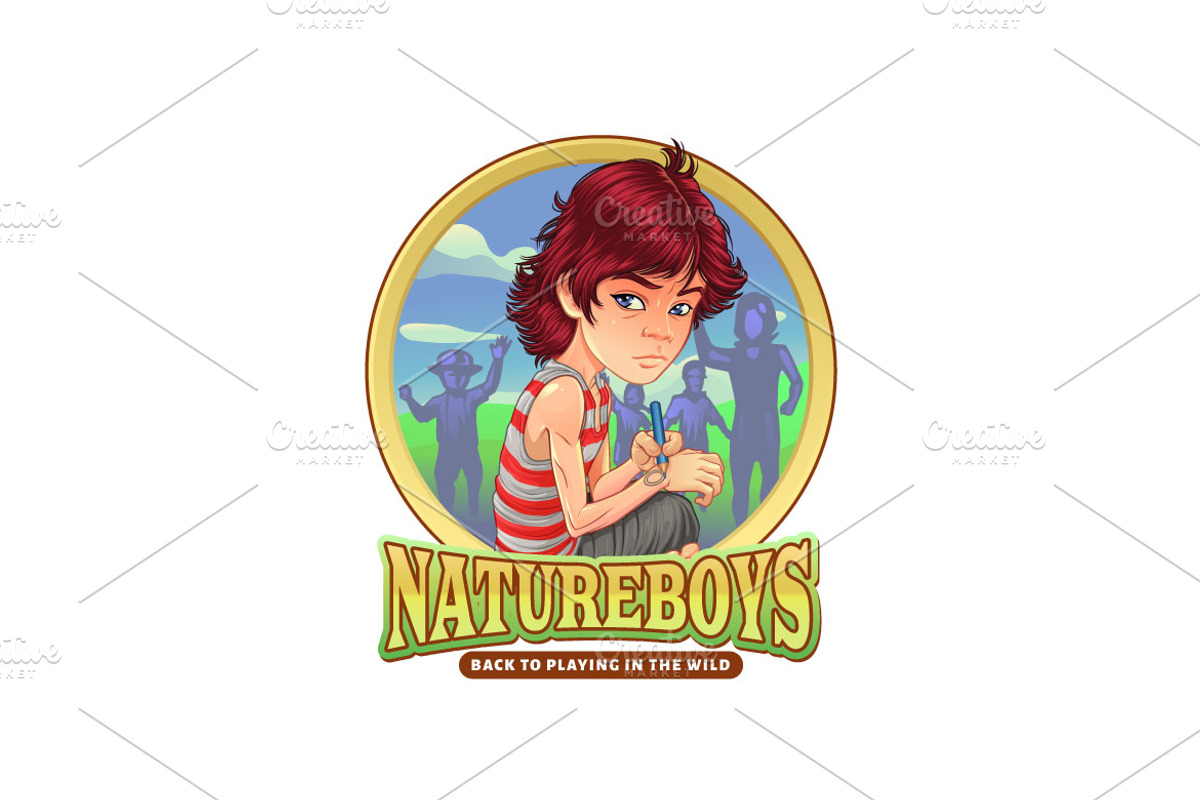 Cartoon Adventure Boys Logo, a Branding & Logo Template by Kongstones_std (Photo 1 of 4)