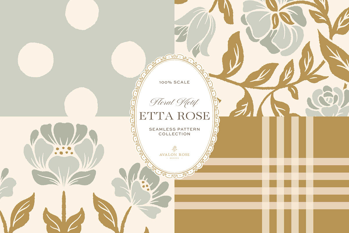Vintage Sage Floral Print Patterns, a Pattern Graphic by Eclectic Anthology (Photo 14 of 14)
