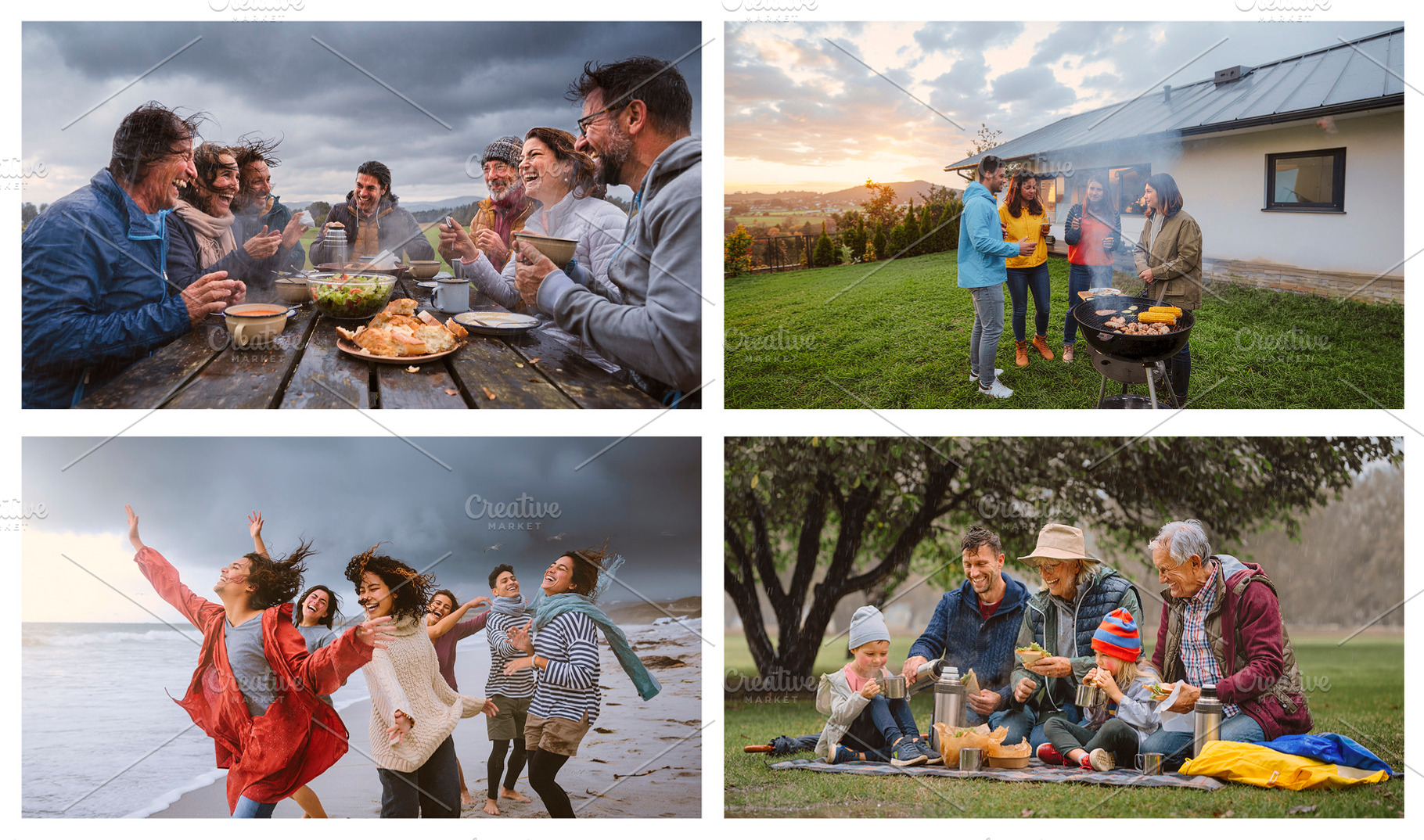 Collage photos of outdoor social gatherings, a Sports & Recreation Photo by DanFLCreativo
