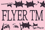 Flyer TM – Distressed Serif, a Serif Font by Type Mania (Thumbnail 1 of 10)