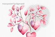Watercolor valentine clipart, an Object Graphic by MyLittleMeow (Thumbnail 6 of 7)