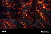Lava. 51 images, a Texture Illustration by Handmadefont (Thumbnail 4 of 13)