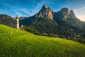 Church of St Valentin on the slope, an Architecture Photo by Alpine Dreams