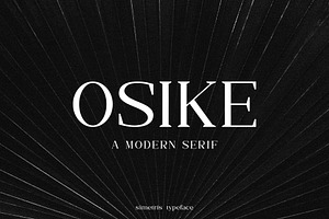 OSIKE//A Modern Serif