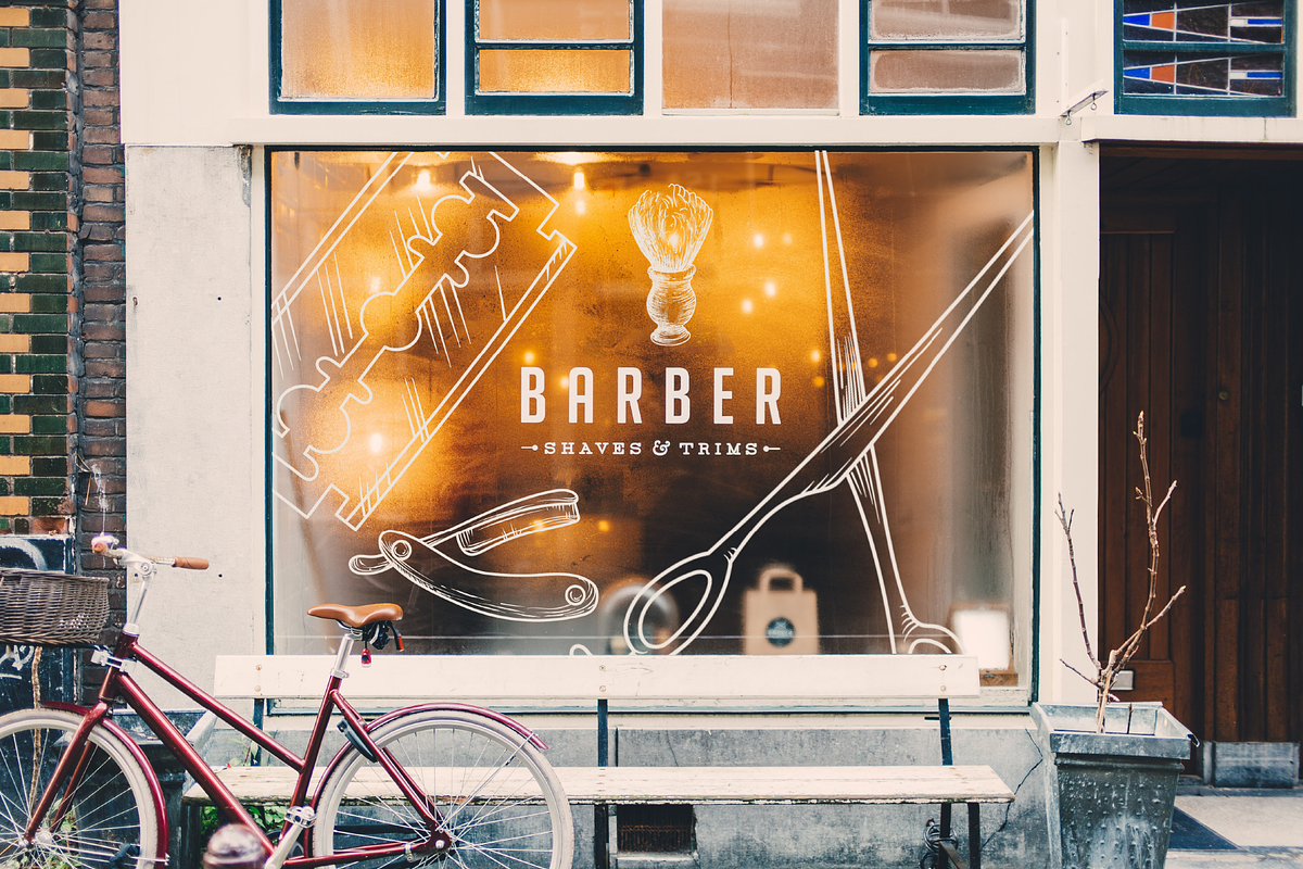 Barber Shop Vector Set, an Illustration by Inkwell Supply Co (Photo 3 of 7)