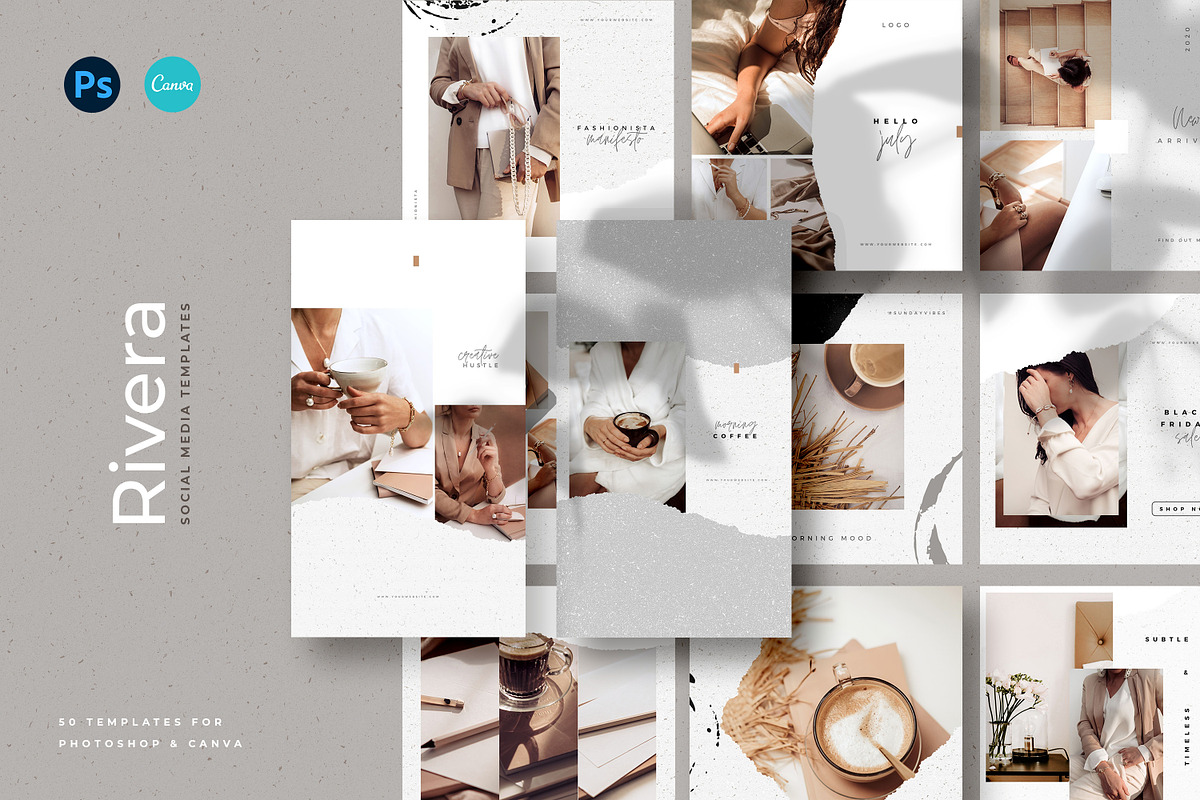 Rivera - Instagram Post & Stories, a Social Media Template by AndrewPixel (Photo 1 of 11)