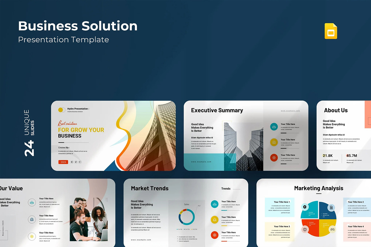 Business Solutions Presentation, a Presentation Template by Fit-tee (Photo 1 of 5)