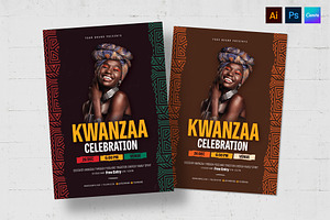 Kwanzaa Flyer Template, a Flyer Template by BrandPacks