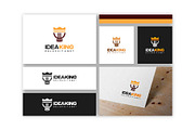 Set of Idea king logo designs, a Branding & Logo Template by Lucky Creative (Thumbnail 3 of 5)