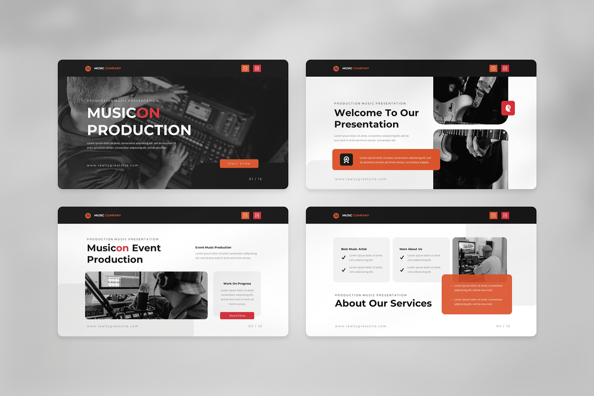 Music Production Powerpoint, a Presentation Template by SquidPixey (Photo 2 of 7)