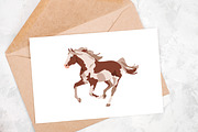 Horses, equine animal breeds set, an Animal Illustration by Good Studio (Thumbnail 4 of 5)
