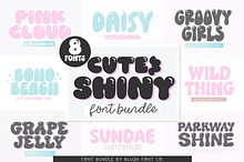 CUTE AND SHINY Retro Font Bundle
