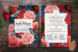 FLOWER WEDDING INVITATION