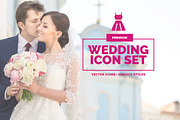 Premium Wedding Icon Set – 3 styles, an Icon by IconUncle (Thumbnail 1 of 4)