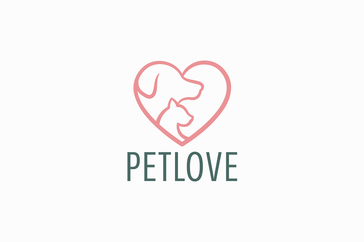 Creative Pet Care Love Logo, a Branding & Logo Template by Signatoro (Photo 1 of 3)