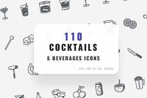 Cocktail & Beverages Icons